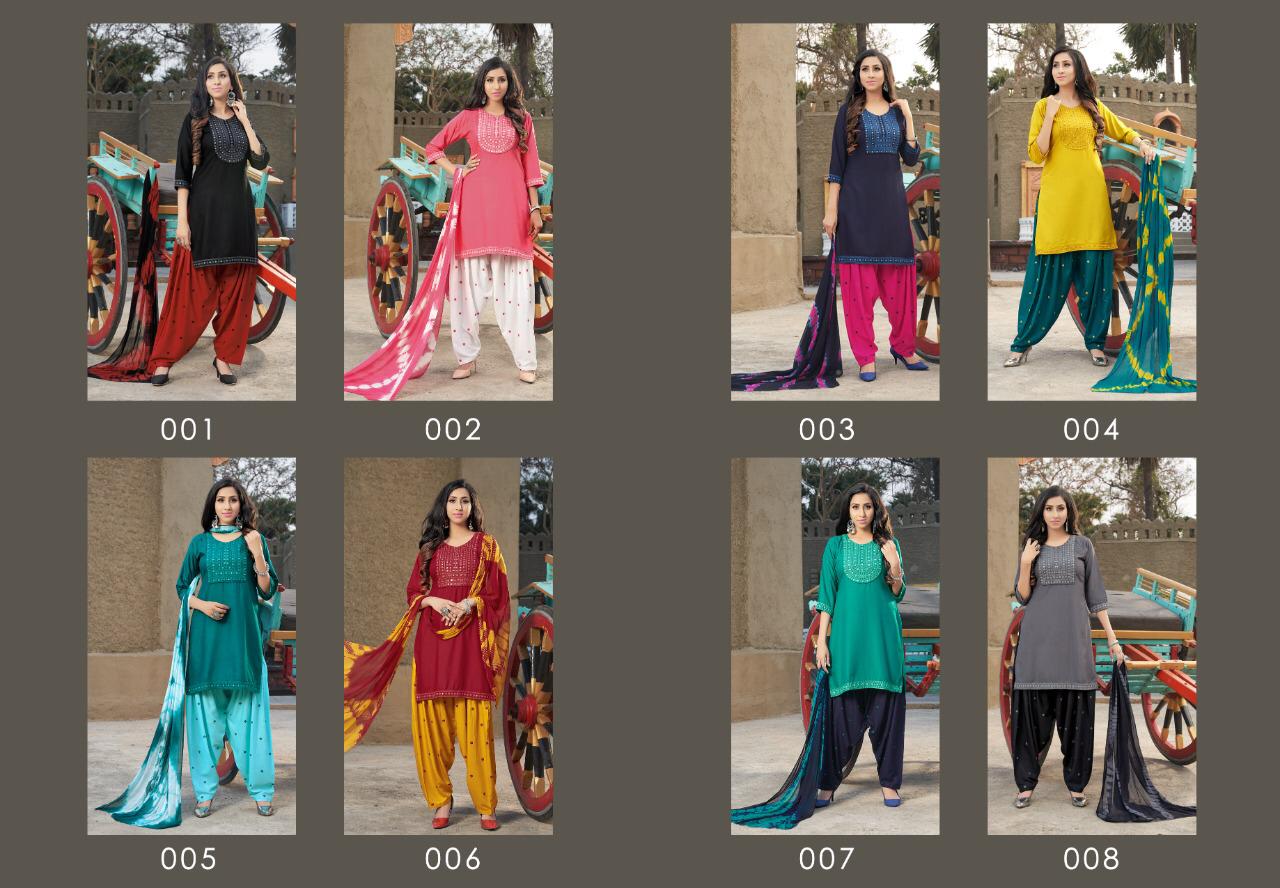Master Kanchi Rayon Printed Daily Wear Designer Ready Made Salwar Suit Collection
